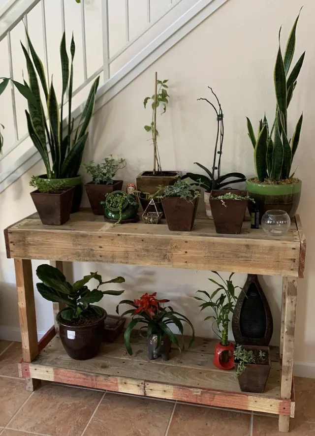 Pallet console table
